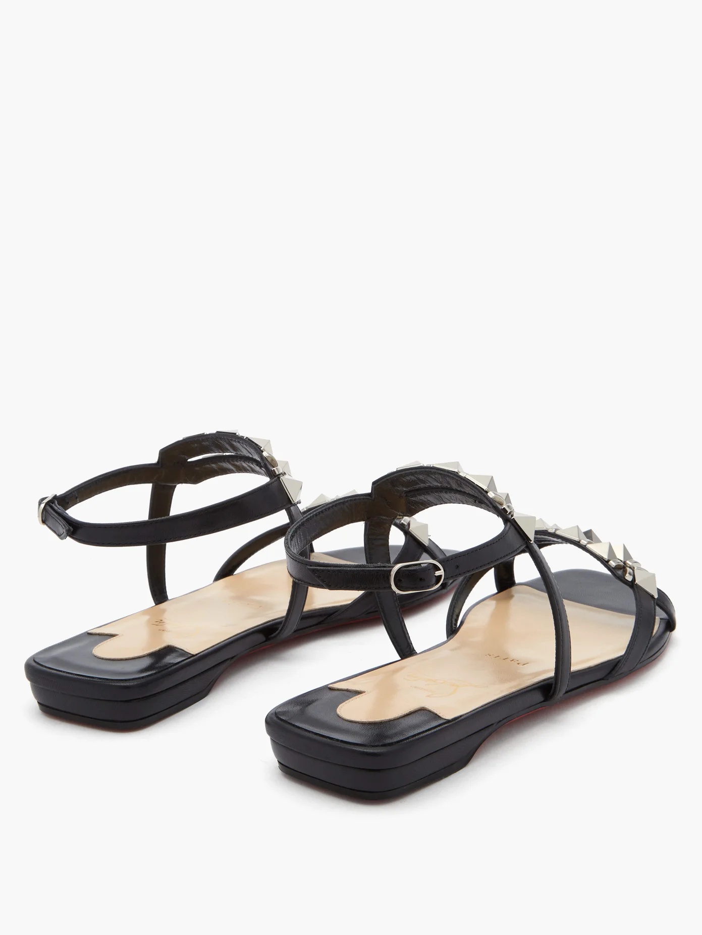 Galerietta studded leather sandals - 4