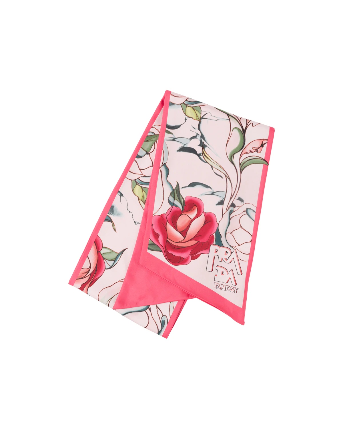 Double Match silk scarf - 1