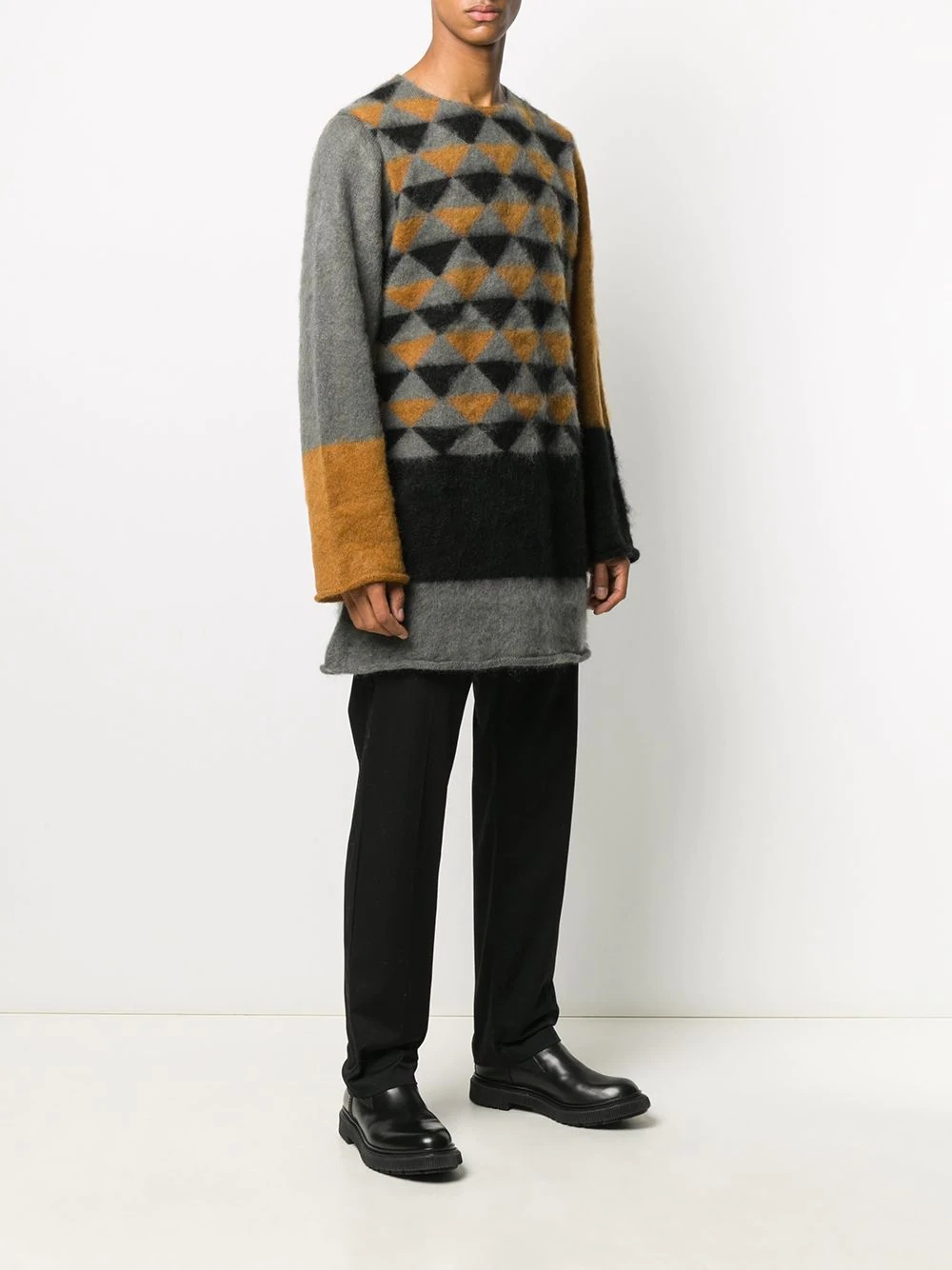 geometric colour-block jumper - 3