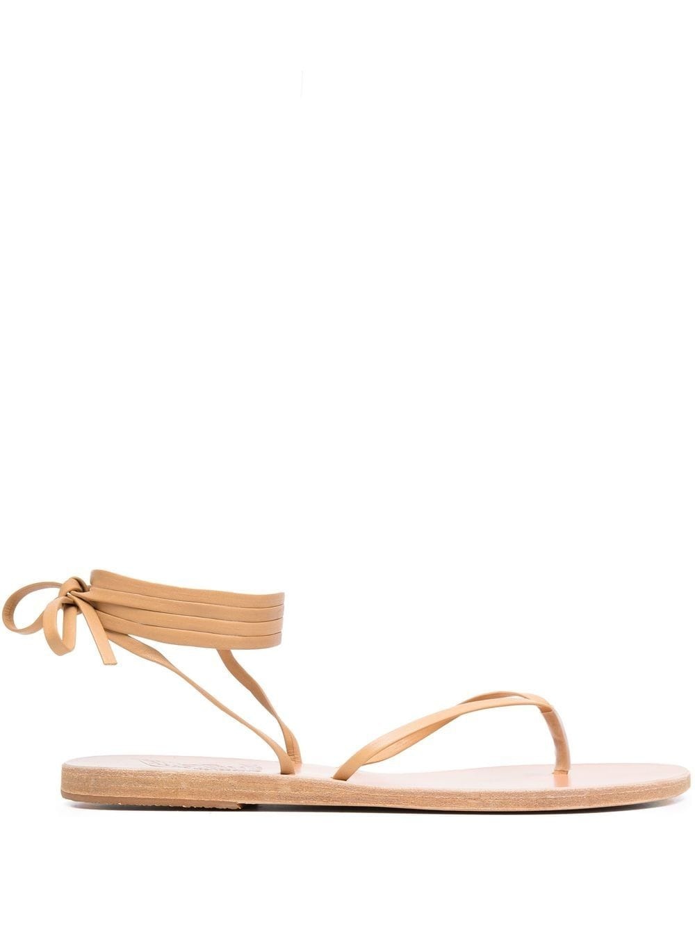leather ankle-tie sandals - 1