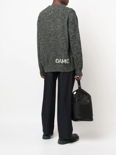 OAMC logo-intarsia knitted jumper outlook