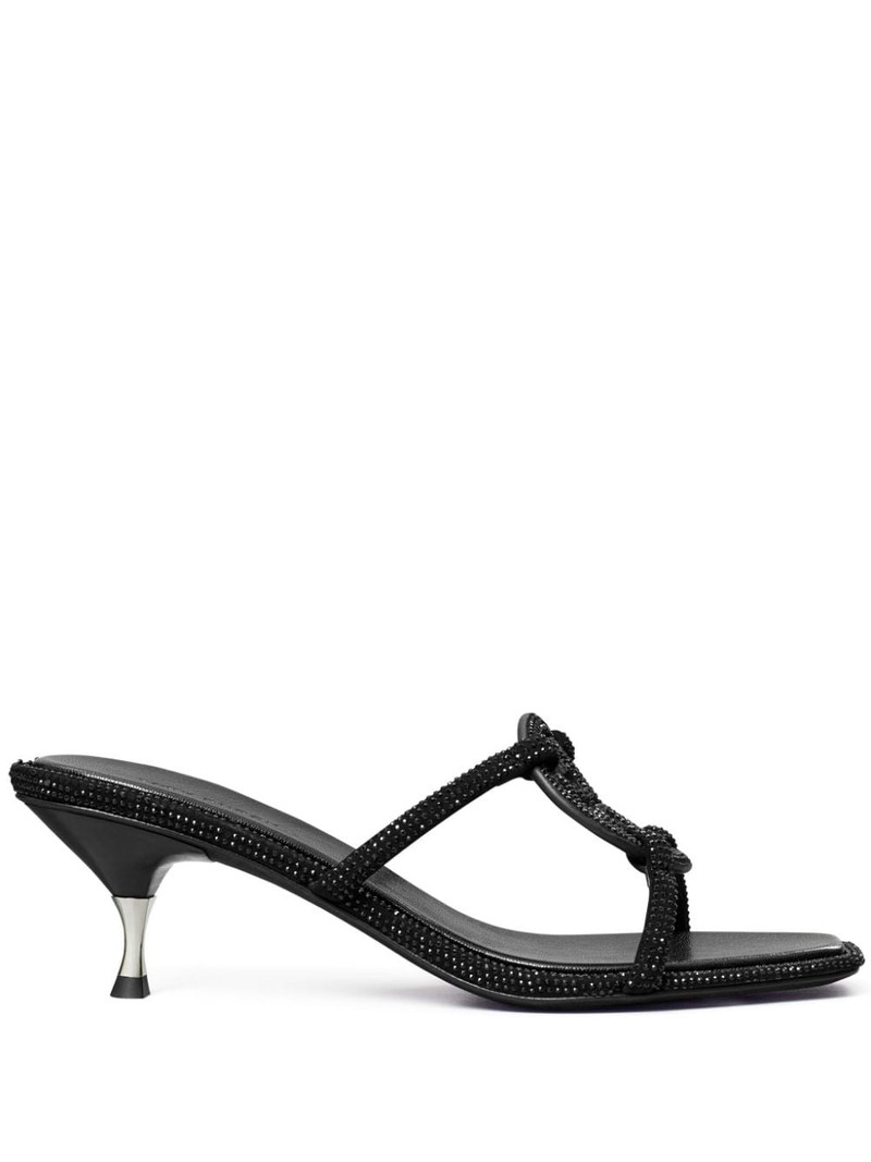 Miller 55mm crystal-embellished mules 1