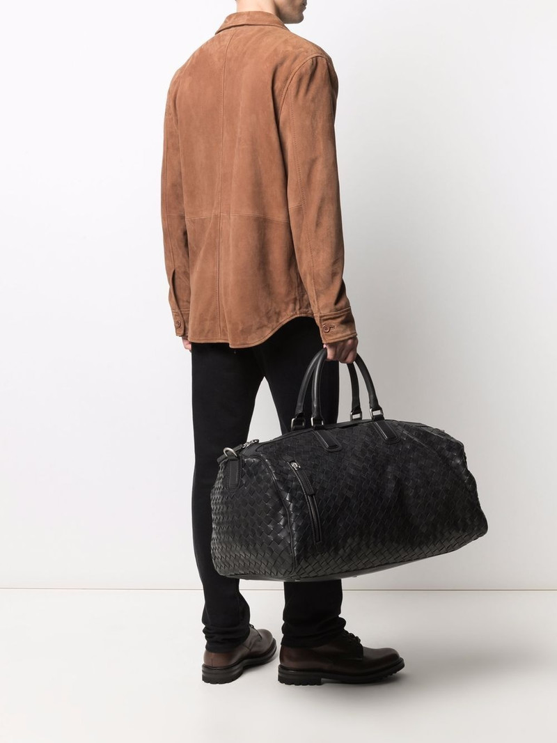 OFFICINE CREATIVE Armor 01 woven leather tote bag outlook