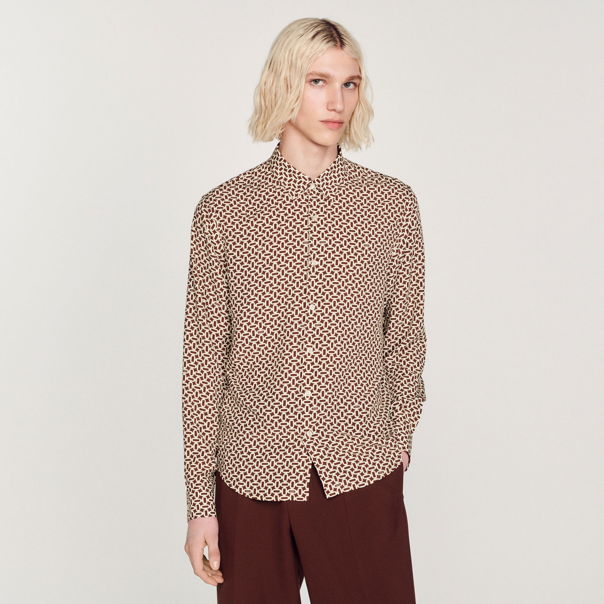 Printed flowing shirt - 5