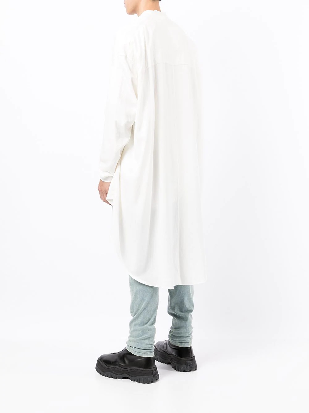 draped robe shirt - 4