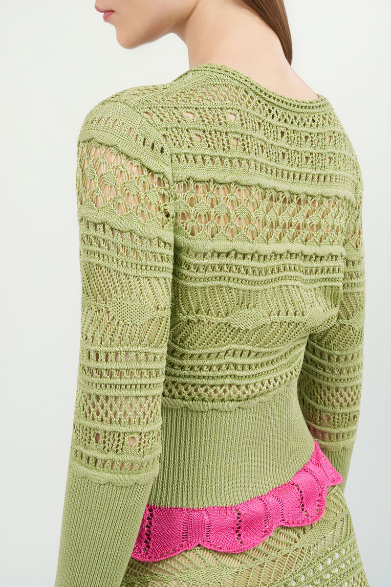 Knit cardigan with contrast details 7