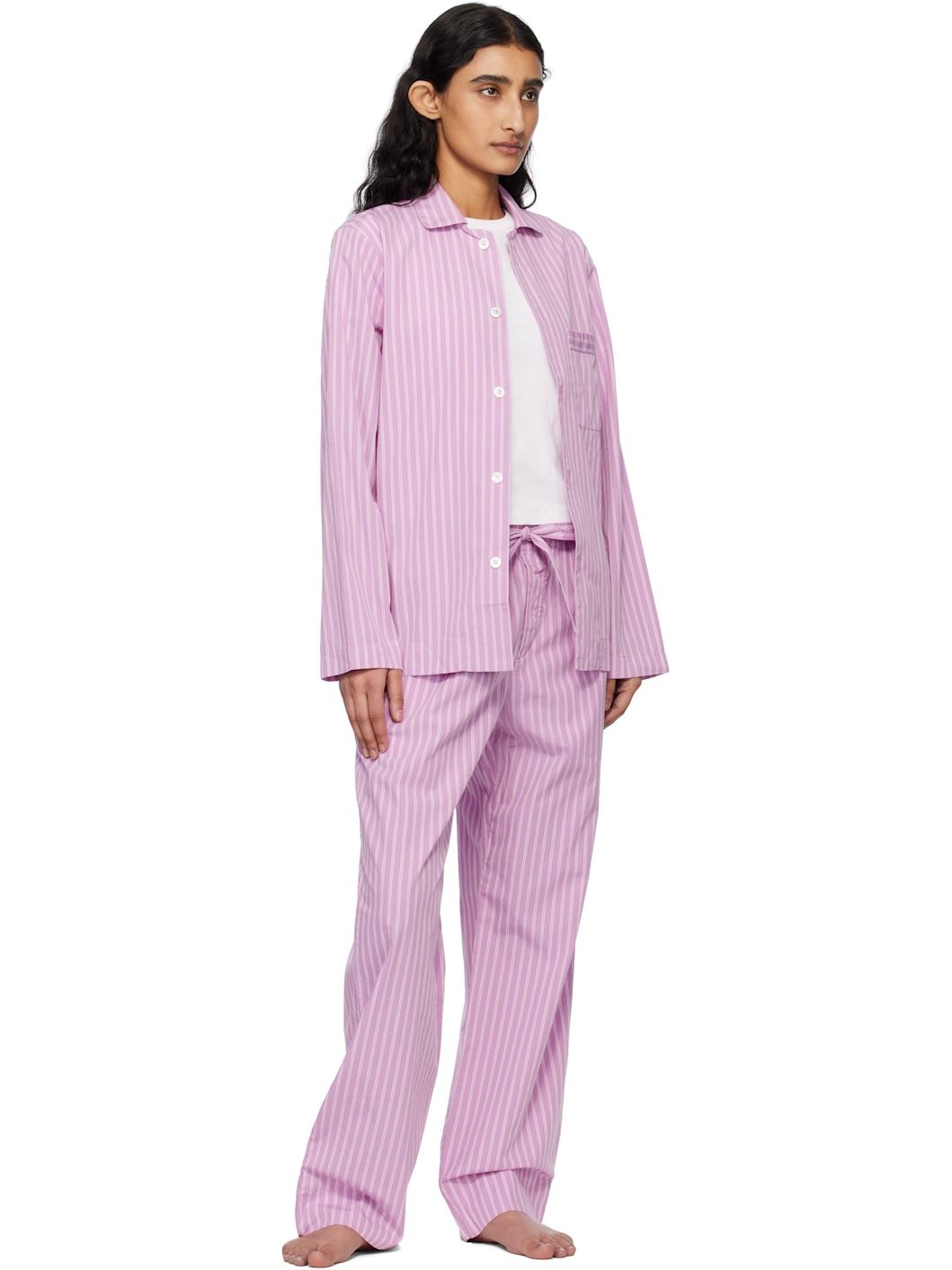 Purple & Pink Poplin Pyjama Pants - 4