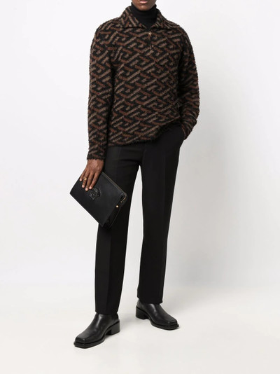 VERSACE La Greca knitted jumper outlook