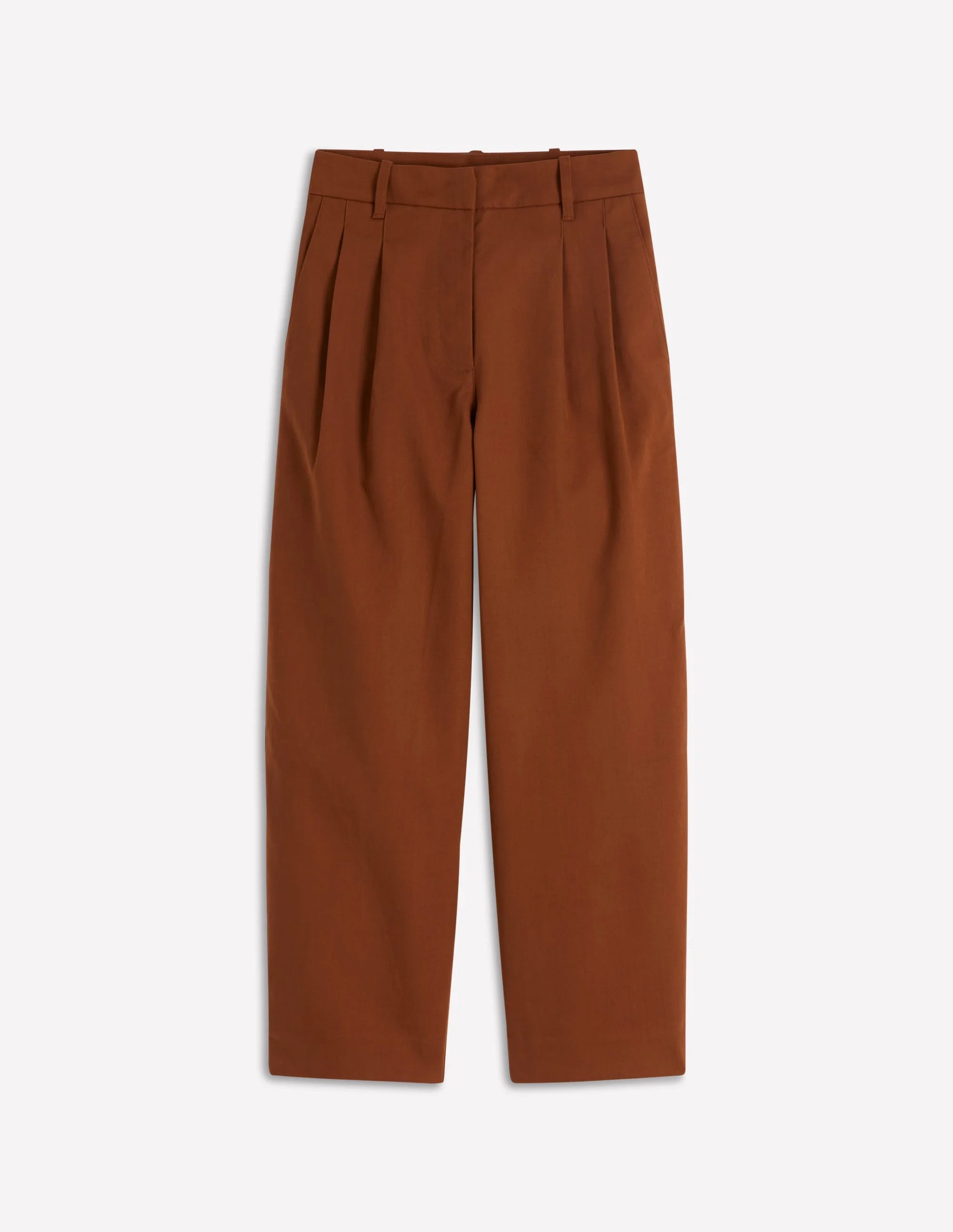 Bloomsbury Cotton Pants-Russet - 1