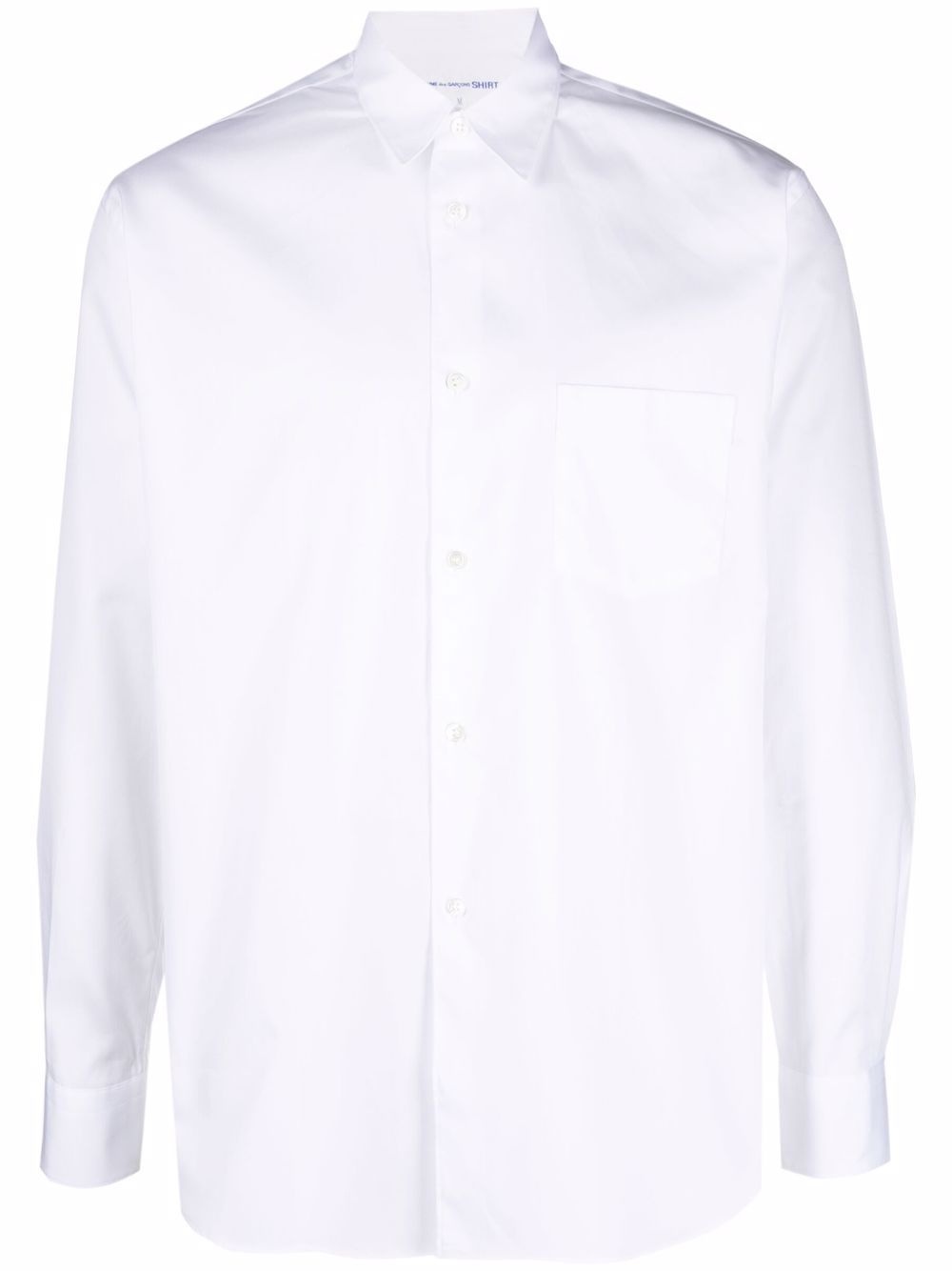 button front poplin shirt - 1