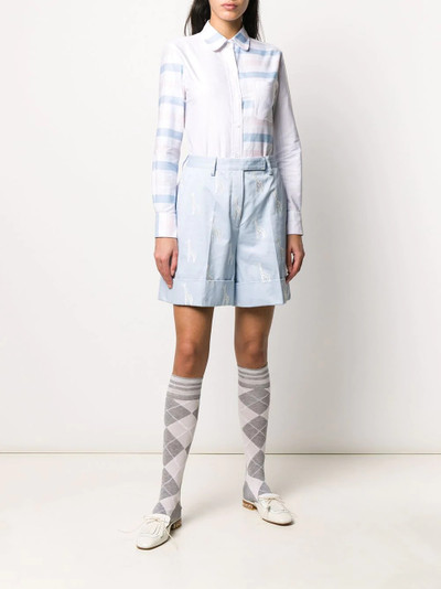 Thom Browne giraffe-embroidered shorts outlook