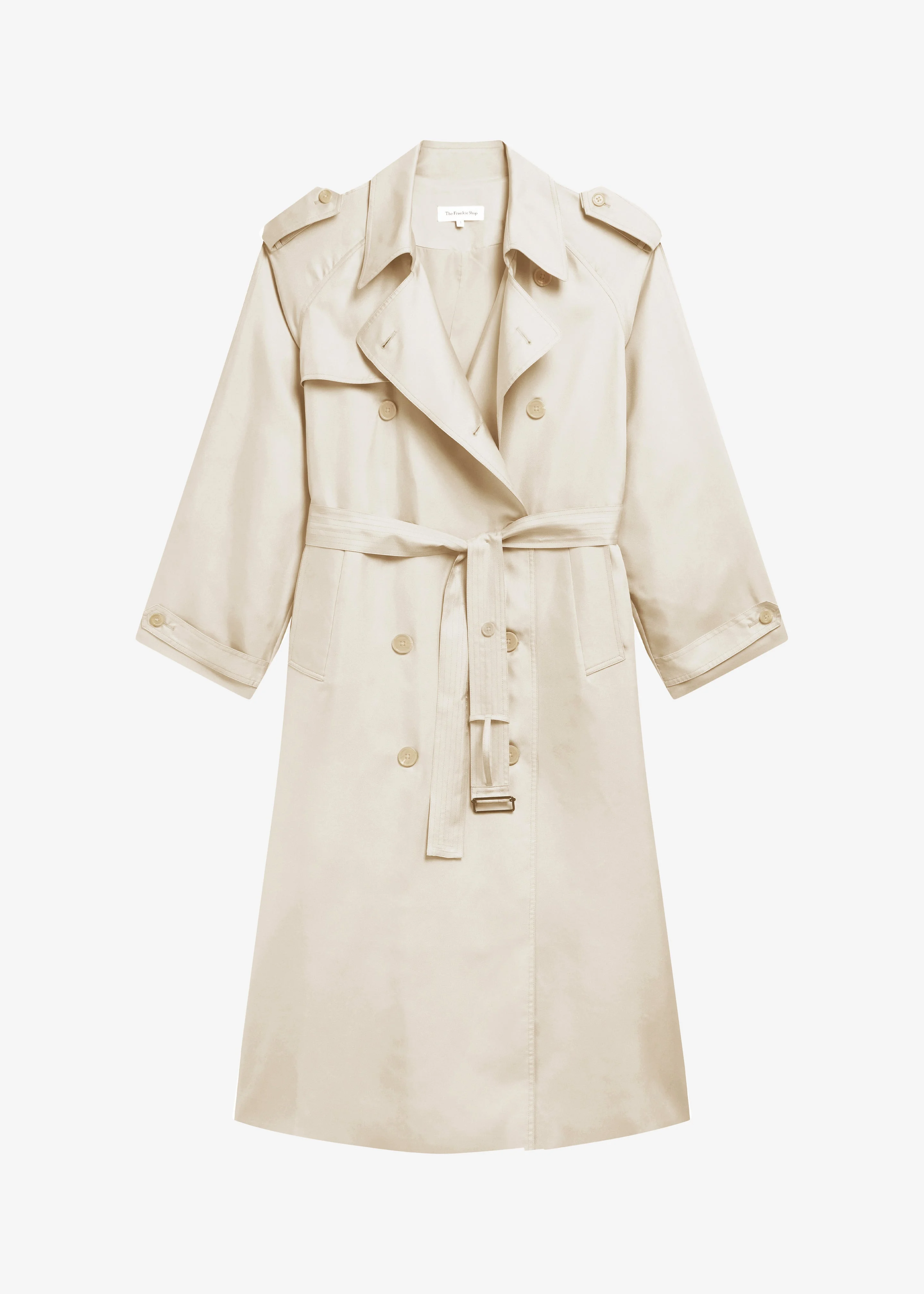 Veyron Silk Trench - Light Beige - 1