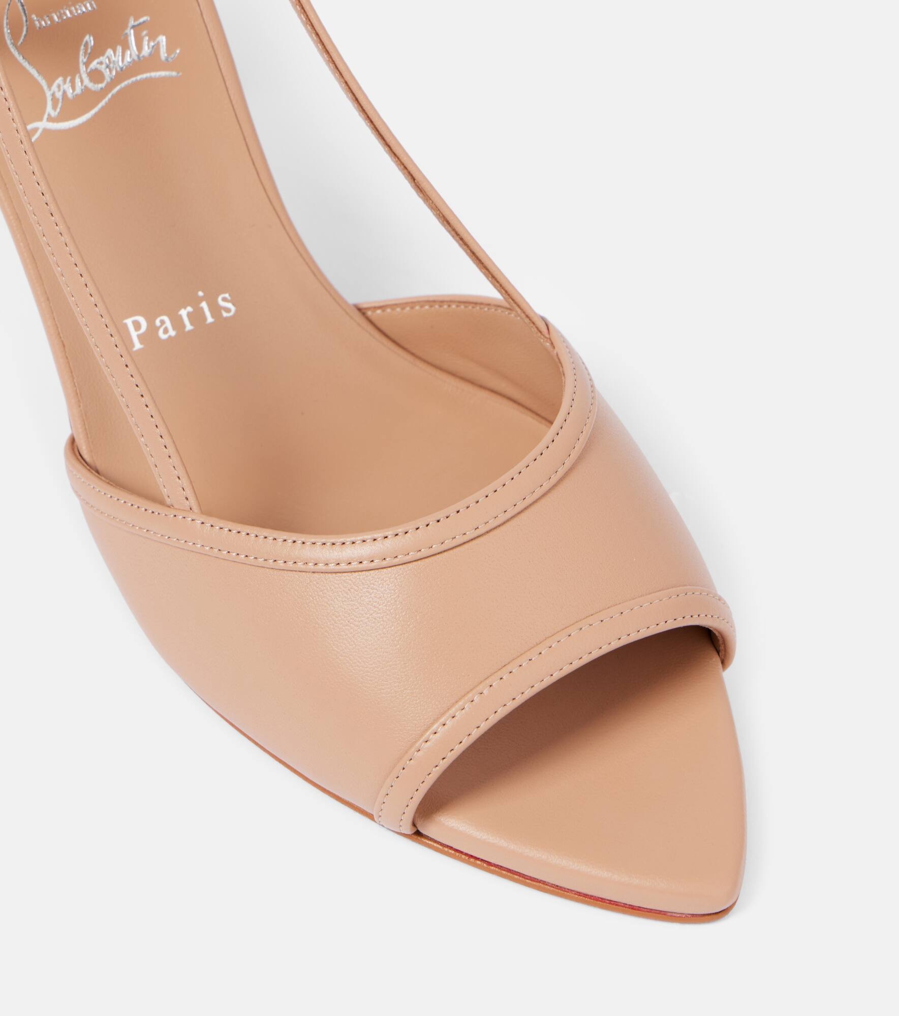 Miss Z 80 patent leather slingback pumps - 5