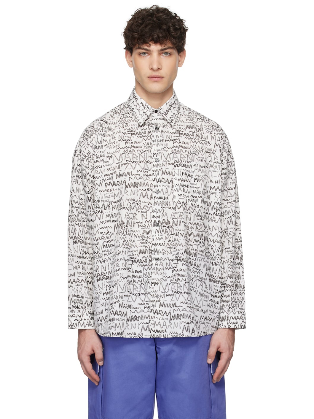 White Pencil Logo Shirt - 1
