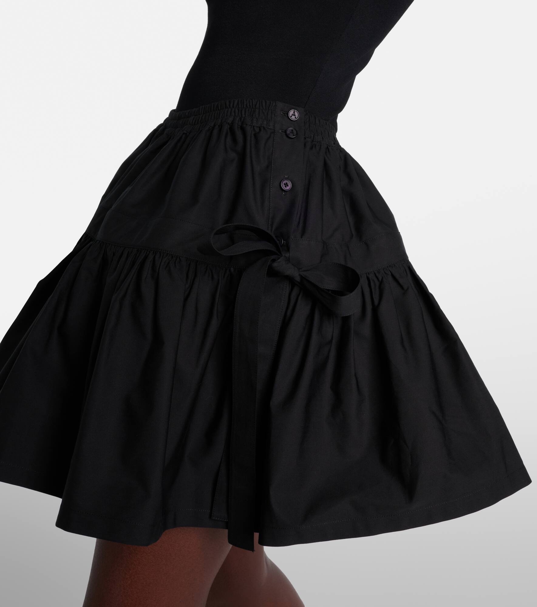 Deesser bow-detail miniskirt - 5