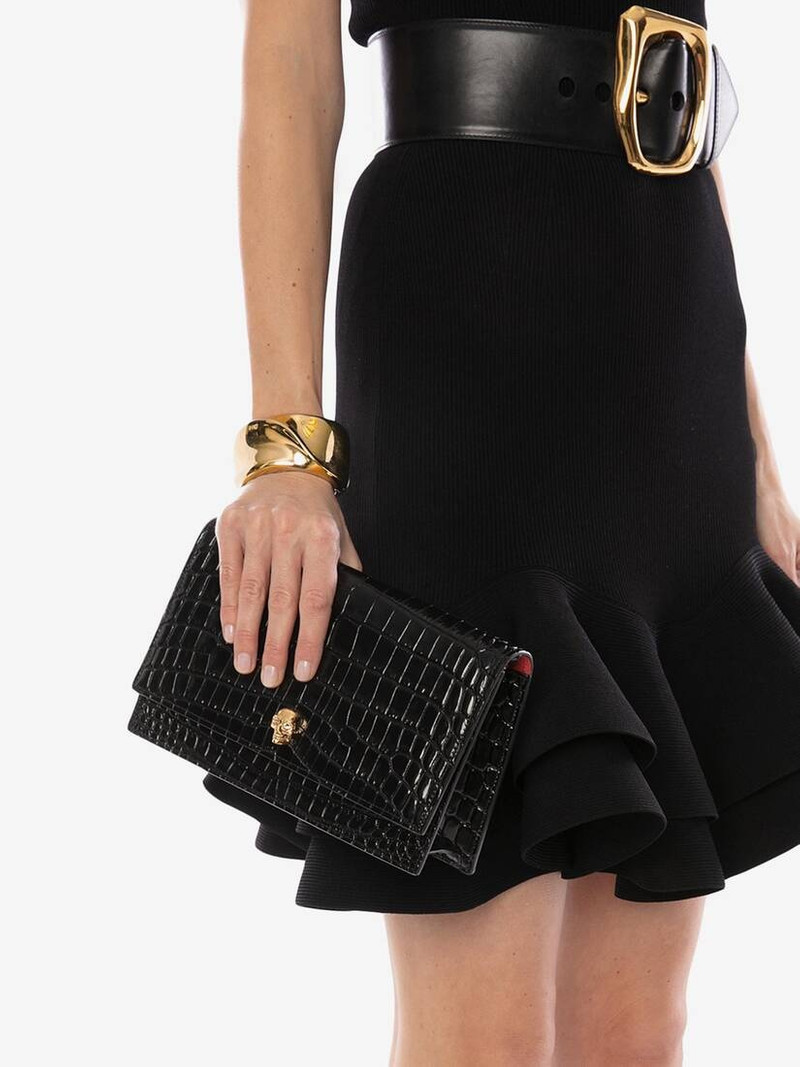 Alexander McQueen Medium Skull Bag in Black outlook