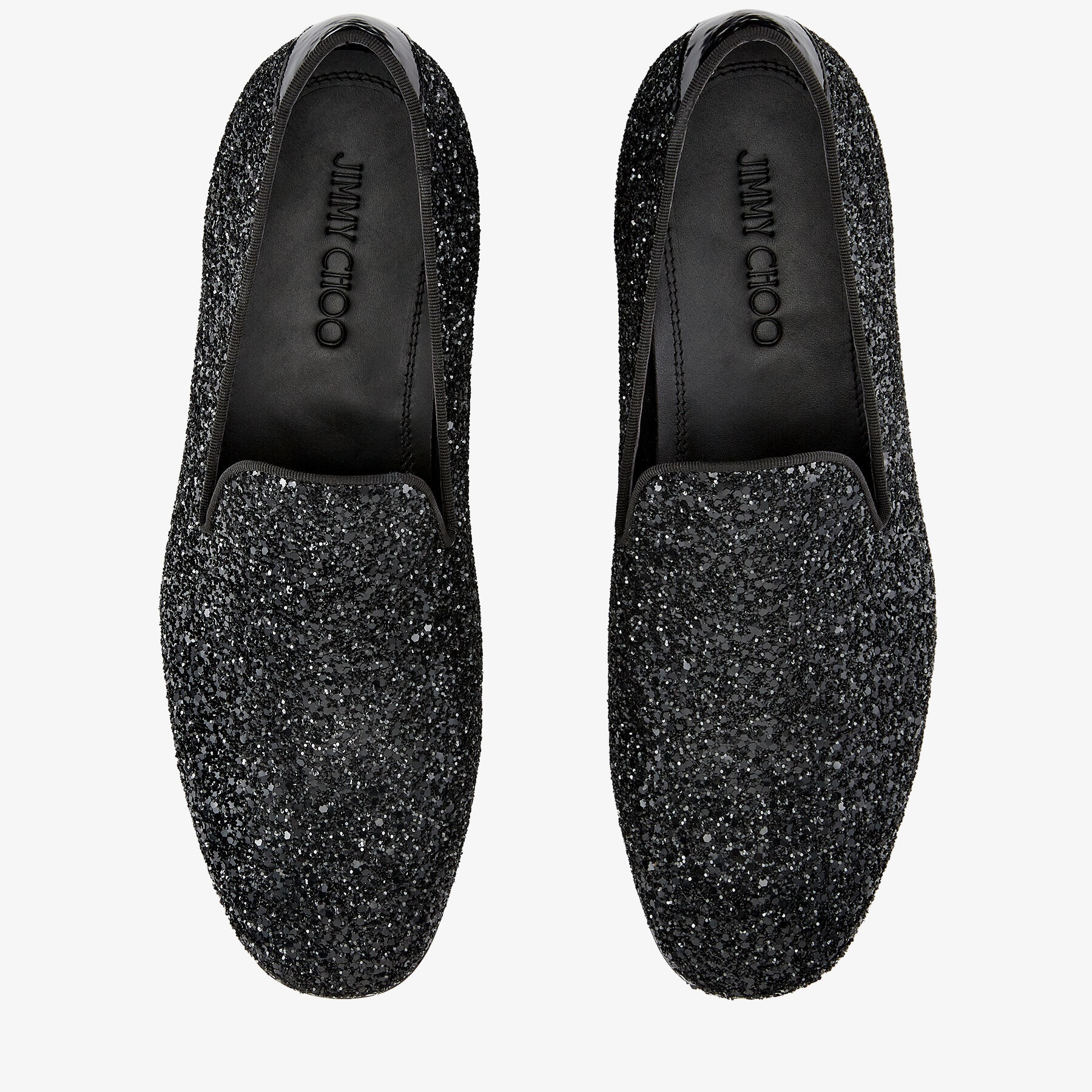 Thame
Black Coarse Glitter Fabric Slipper - 3
