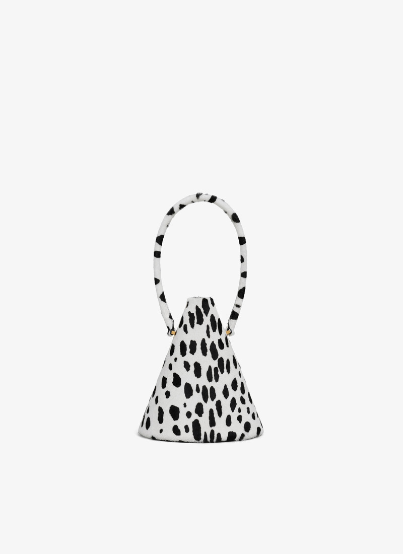 CONE MINAUDIERE IN PONY DOTS HAIRCALF 1