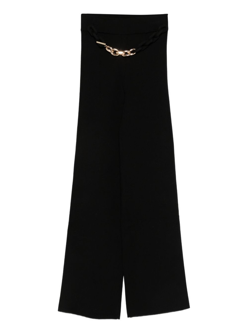 chain-embellishment trousers 1