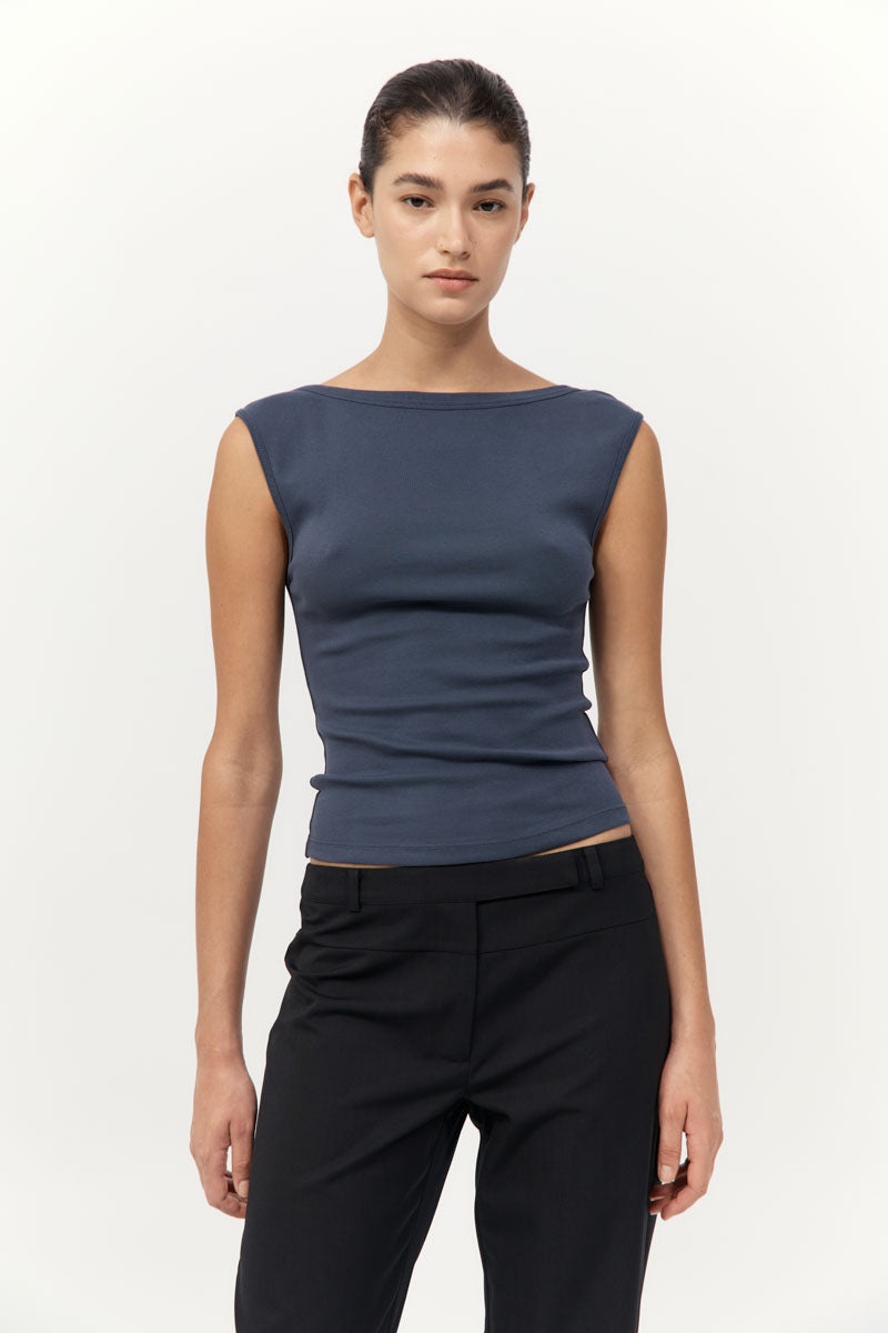 Organic Cotton Ballerina Top - Storm - 2