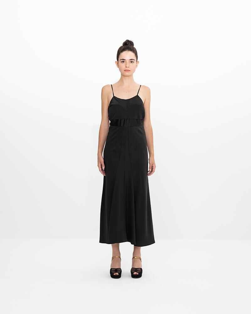 P.D.B. DRESS (SILK) BLACK - 3