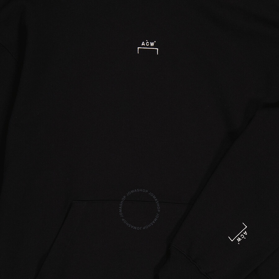 A Cold Wall Black Essential Logo Print Hoodie - 7