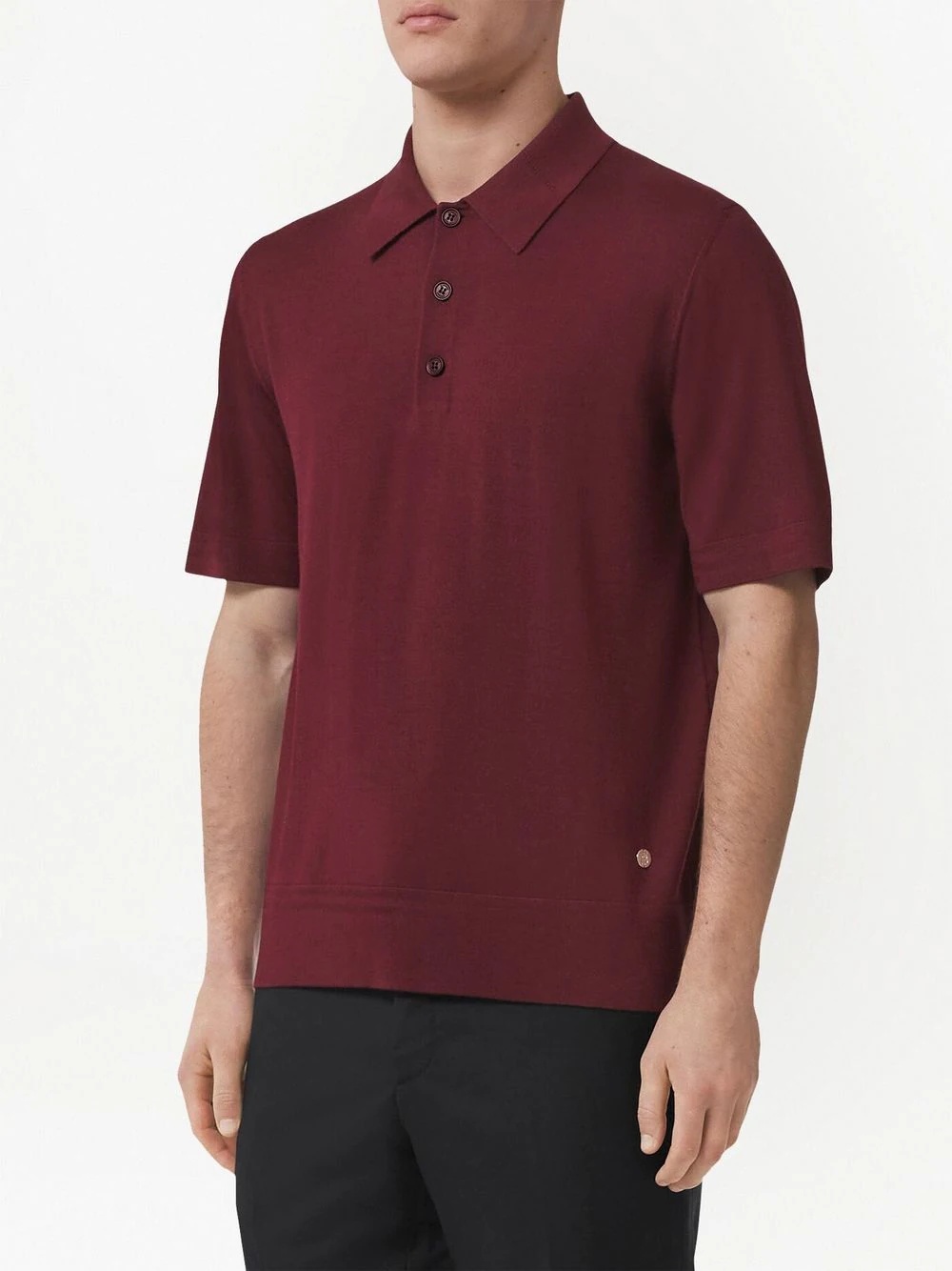 Monogram Motif logo-plaque polo shirt - 3