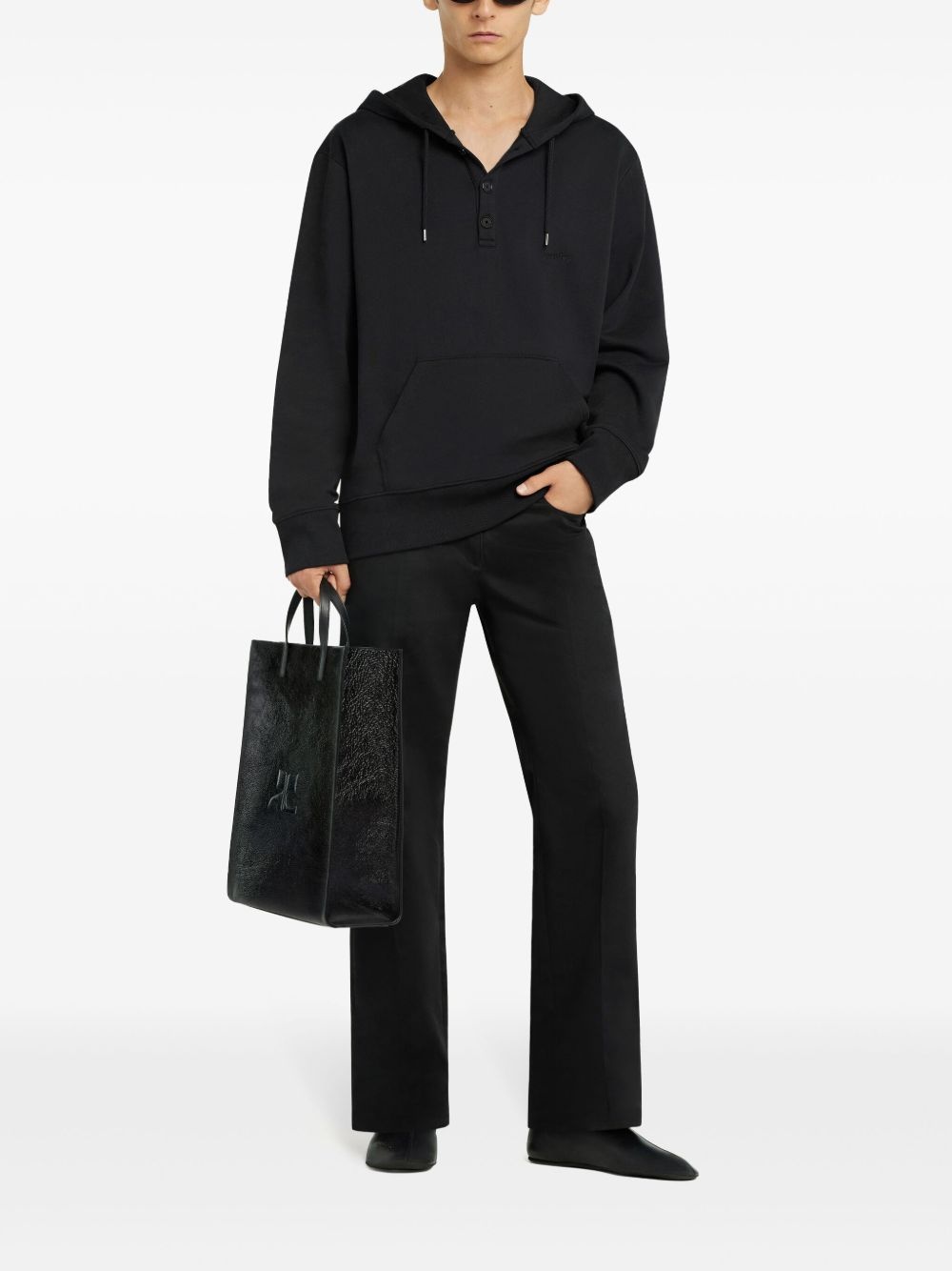 buttoned hoodie - 2