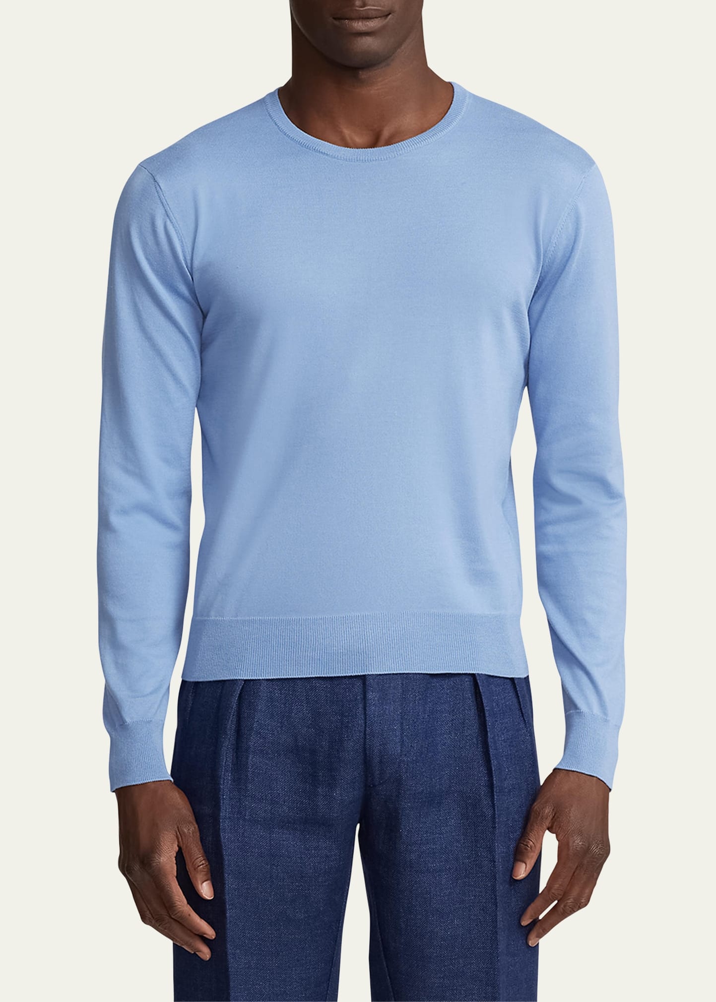 Men's Cotton Crewneck Sweater - 4