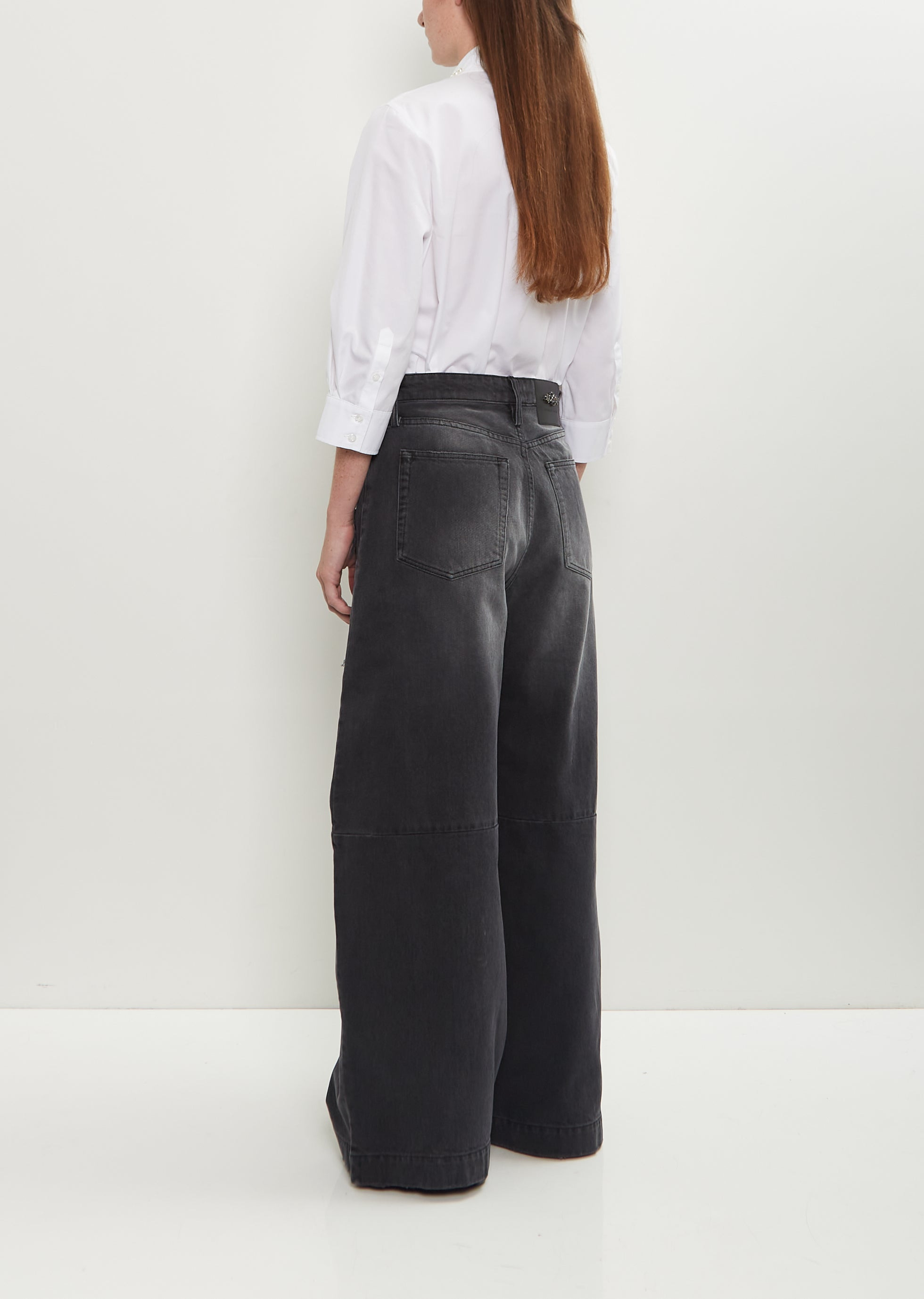 Distressed Puddle Jeans — Distressed Black - 3