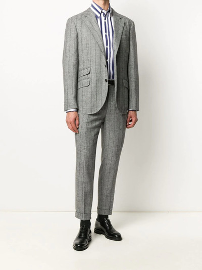 Brunello Cucinelli striped single-breasted blazer outlook