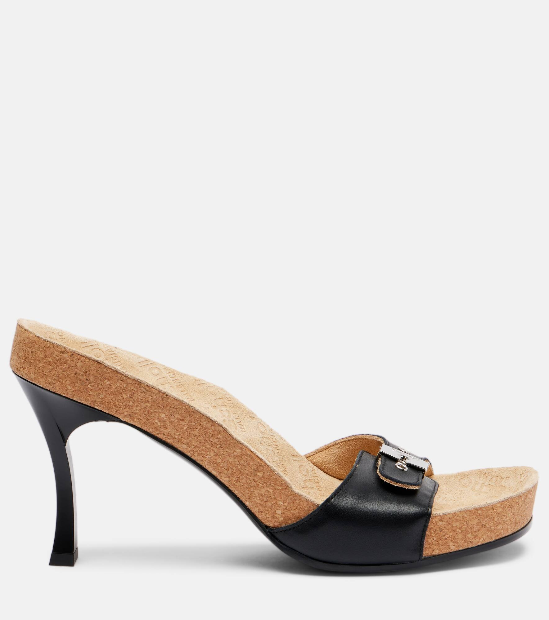 x Scholl 80 leather mules - 4