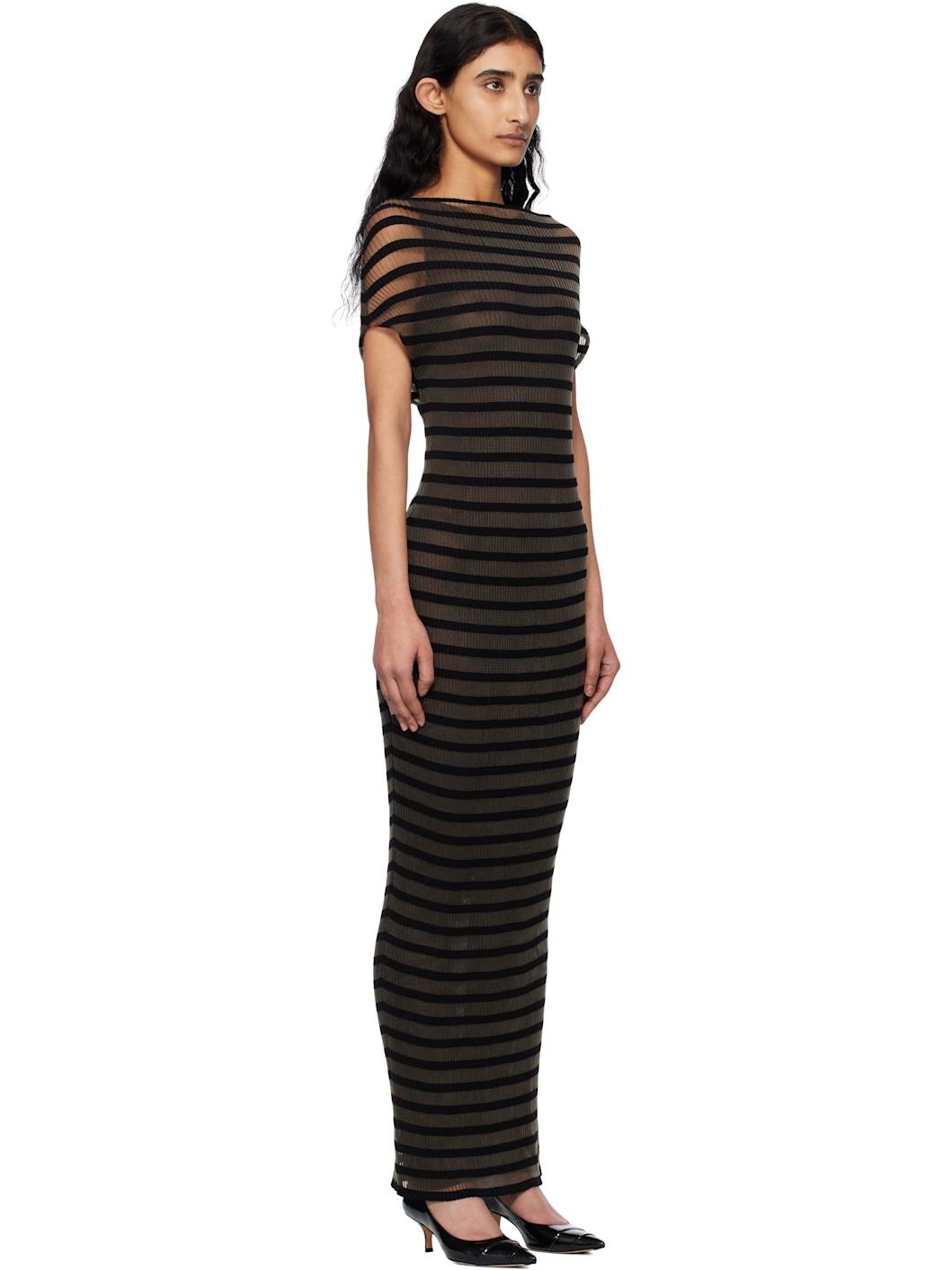 Black 'The Marinière' Striped Maxi Dress - 2