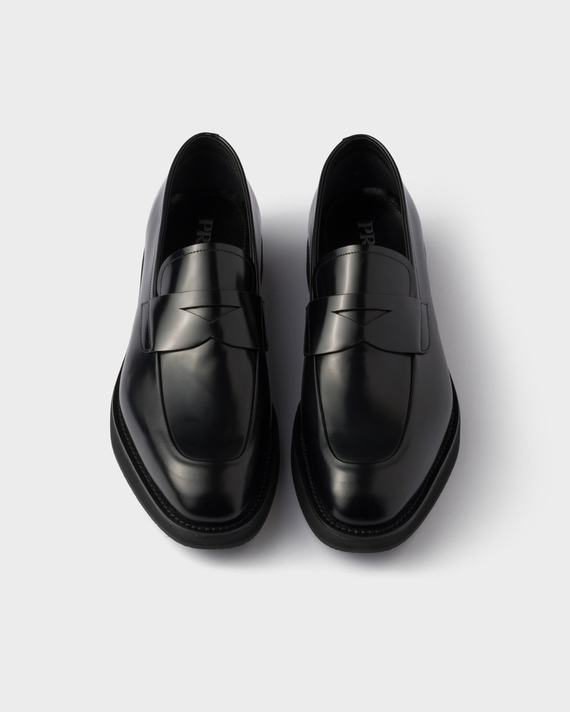Brushed leather loafers 4