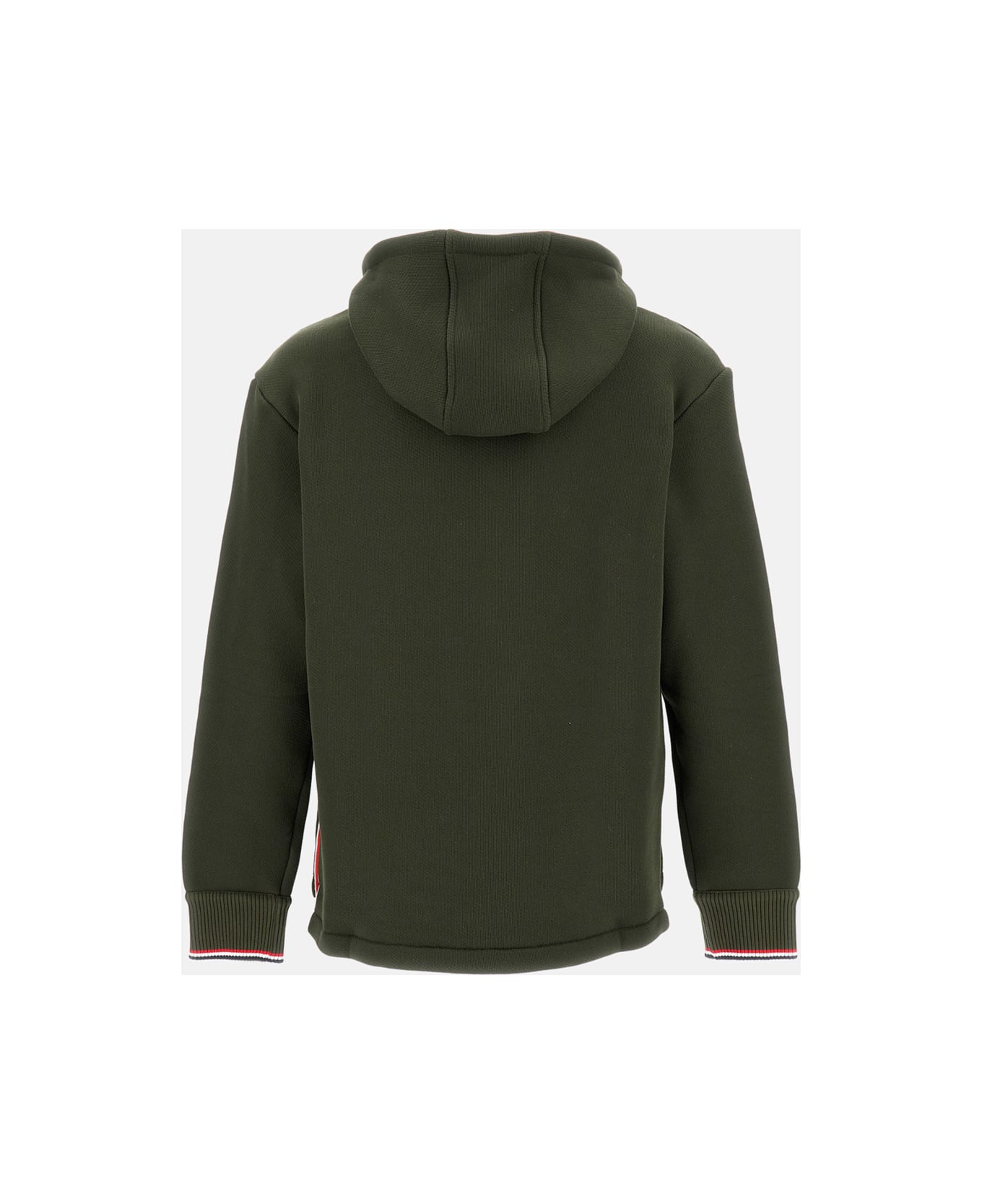 Oversized Hoodie Pullover With Tipping Stripe In Chunky Loopback - 2