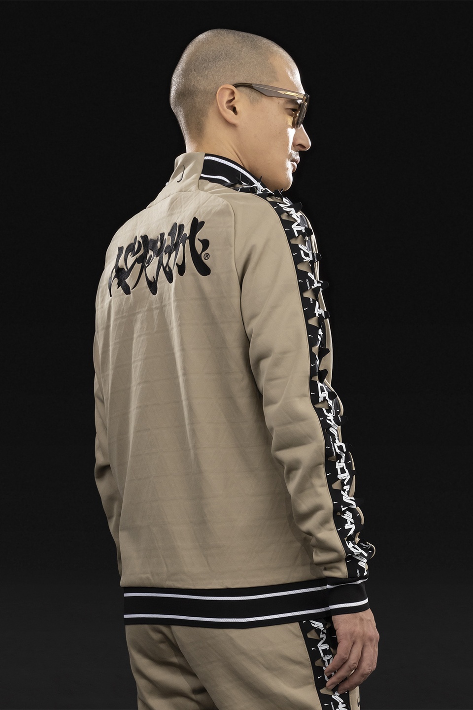 GGG-J1-247 Nike® Acronym® Track Jacket Knit Khaki/Black - 4