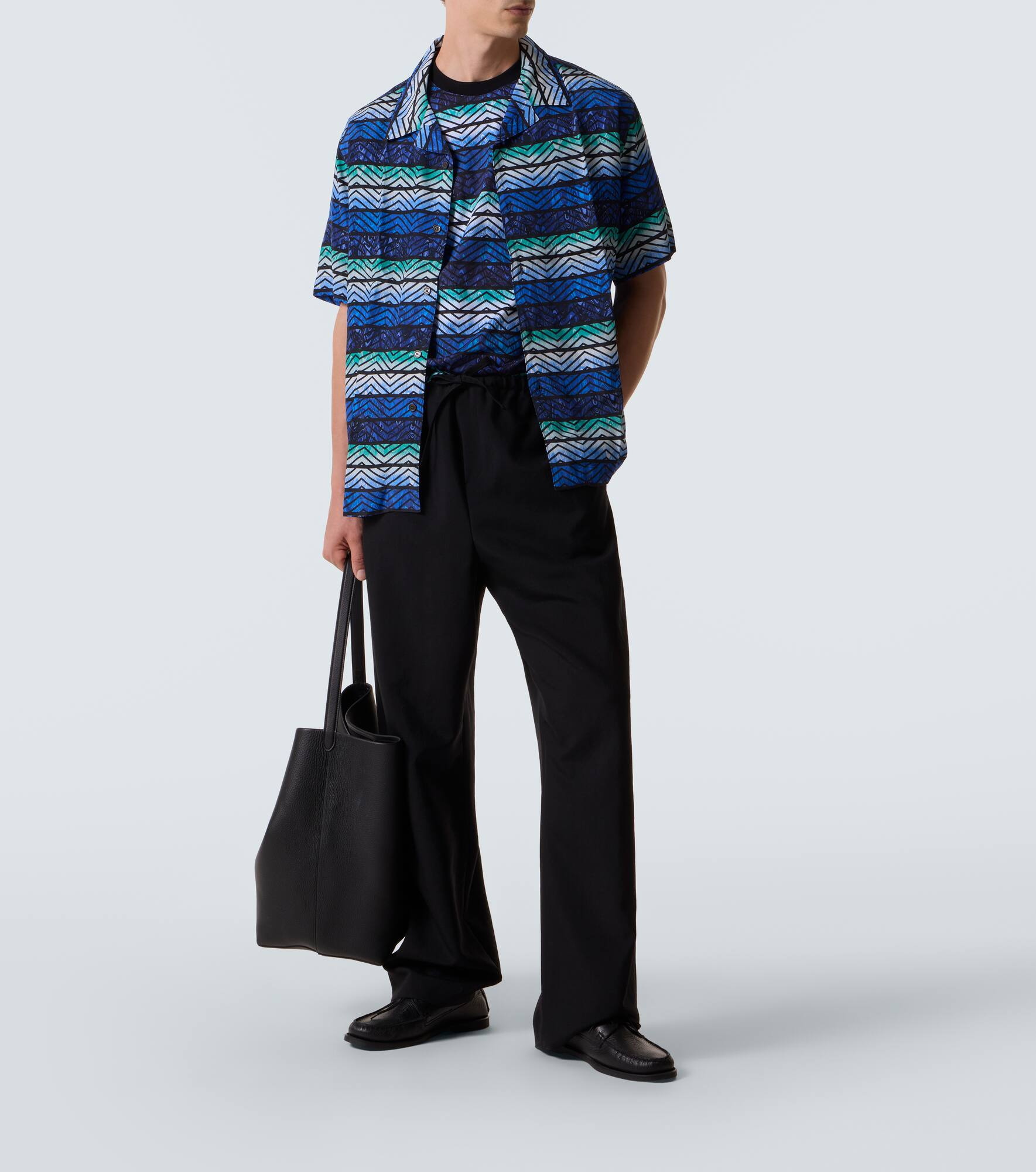 Zig Zag cotton jersey T-shirt - 2