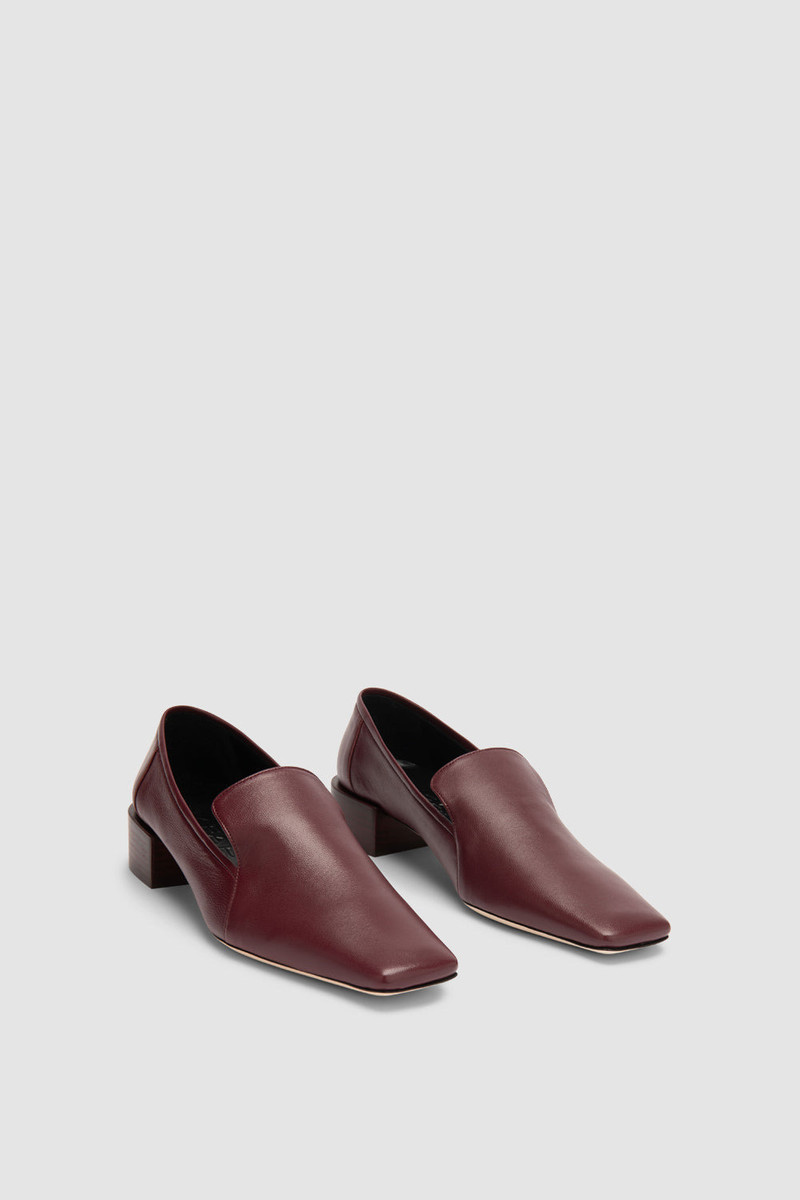 BY FAR Humphrey Sour Cherry Lamb Nappa Leather Loafer outlook