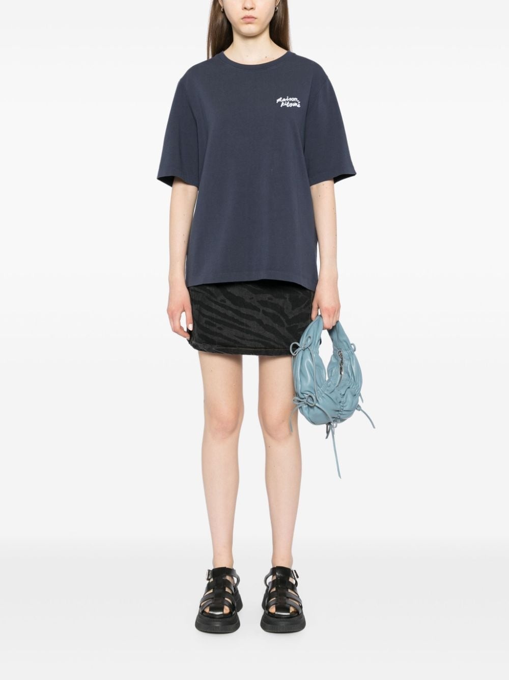 handwriting logo T-shirt - 2