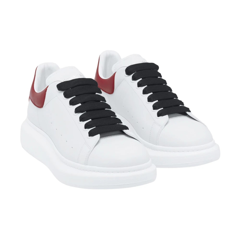 Alexander McQueen WHITE RED OVERSIZED SNEAKERS | miinto