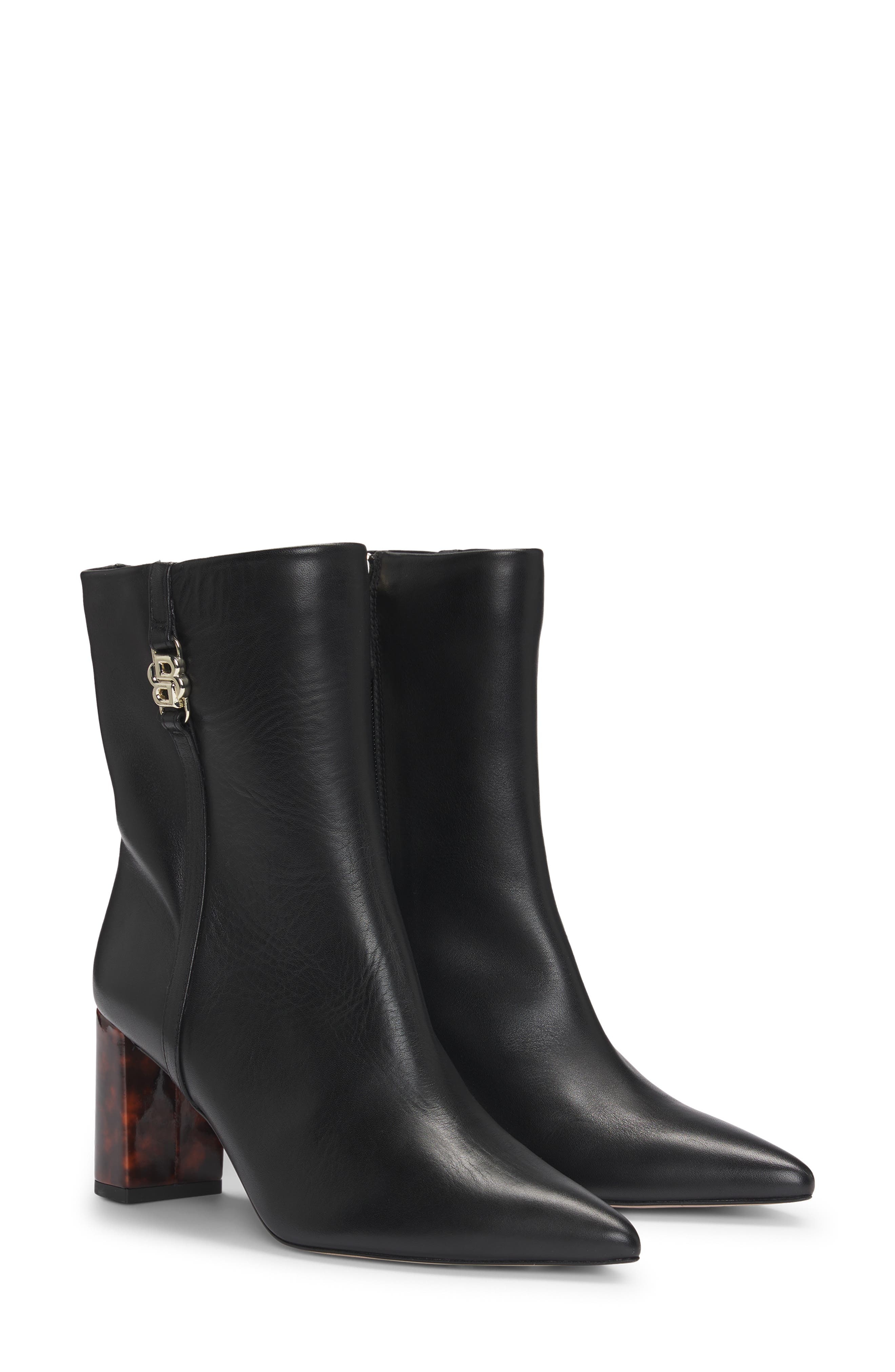 BOSS Janet Pointed Toe Bootie in Black at Nordstrom - 1