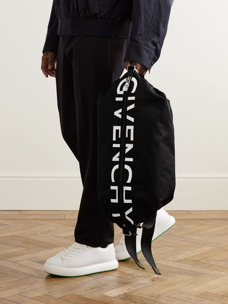 Givenchy G-Zip Leather-Trimmed Logo-Print Shell Backpack outlook