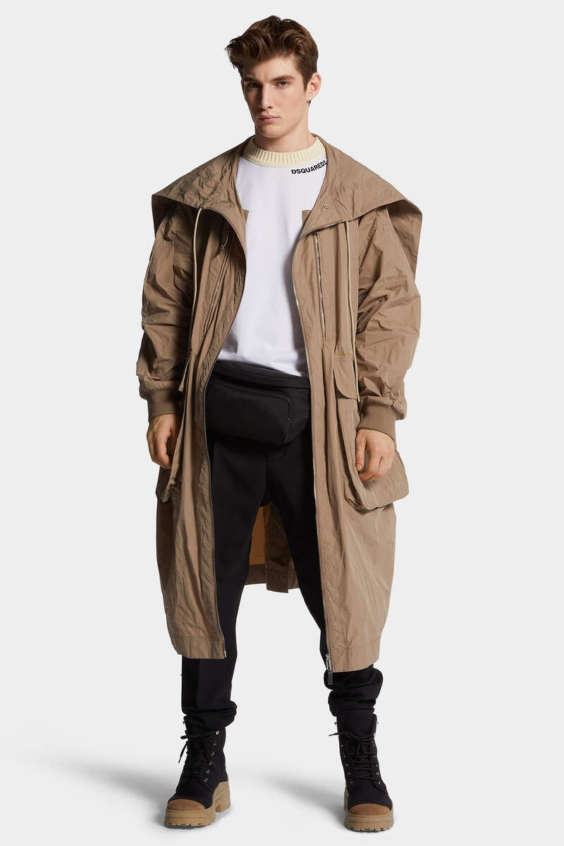 WASH LOOSE FIT DRAWSTRING HEM T-SHIRT 5