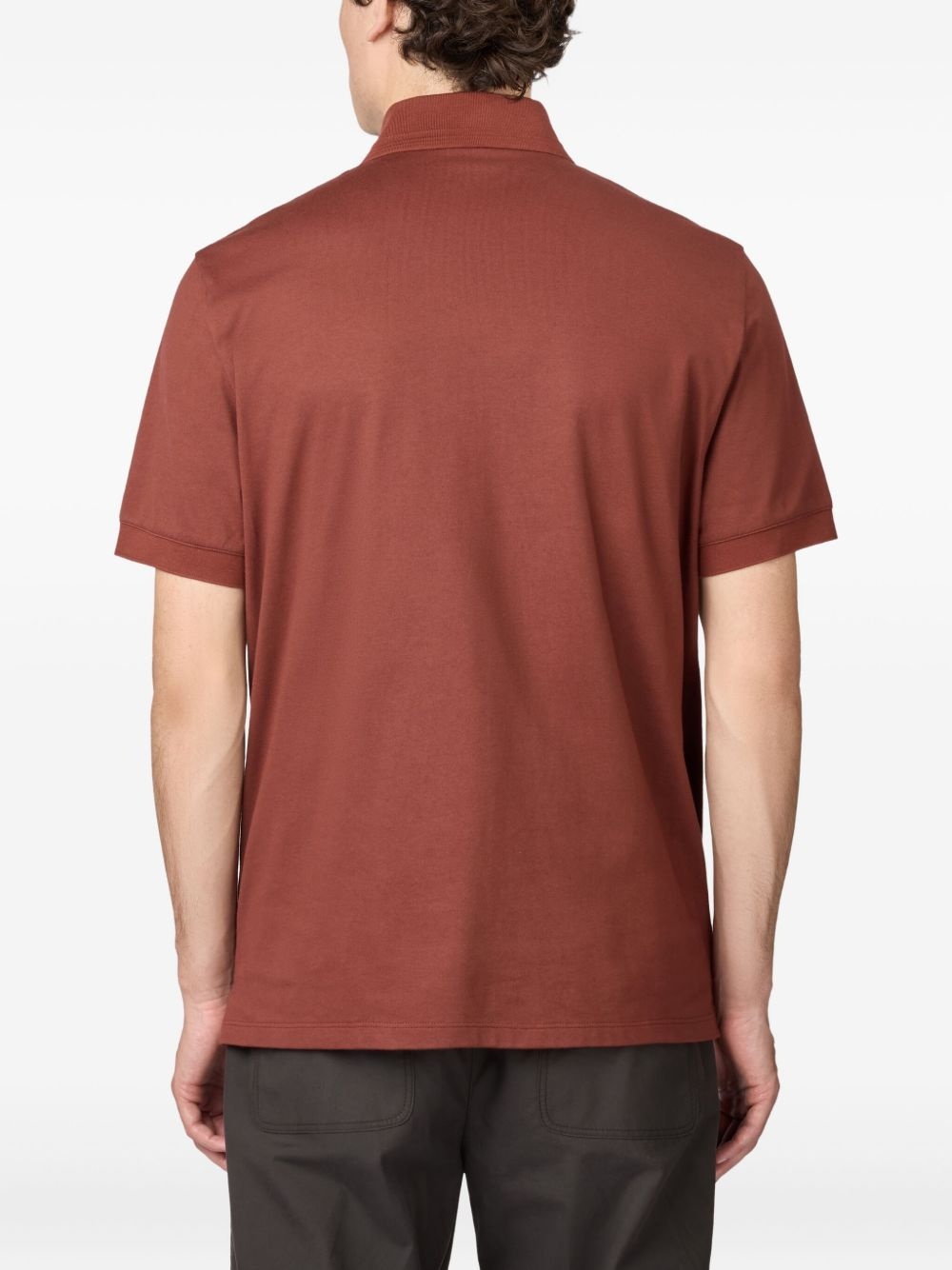 embroidered-logo polo shirt - 4
