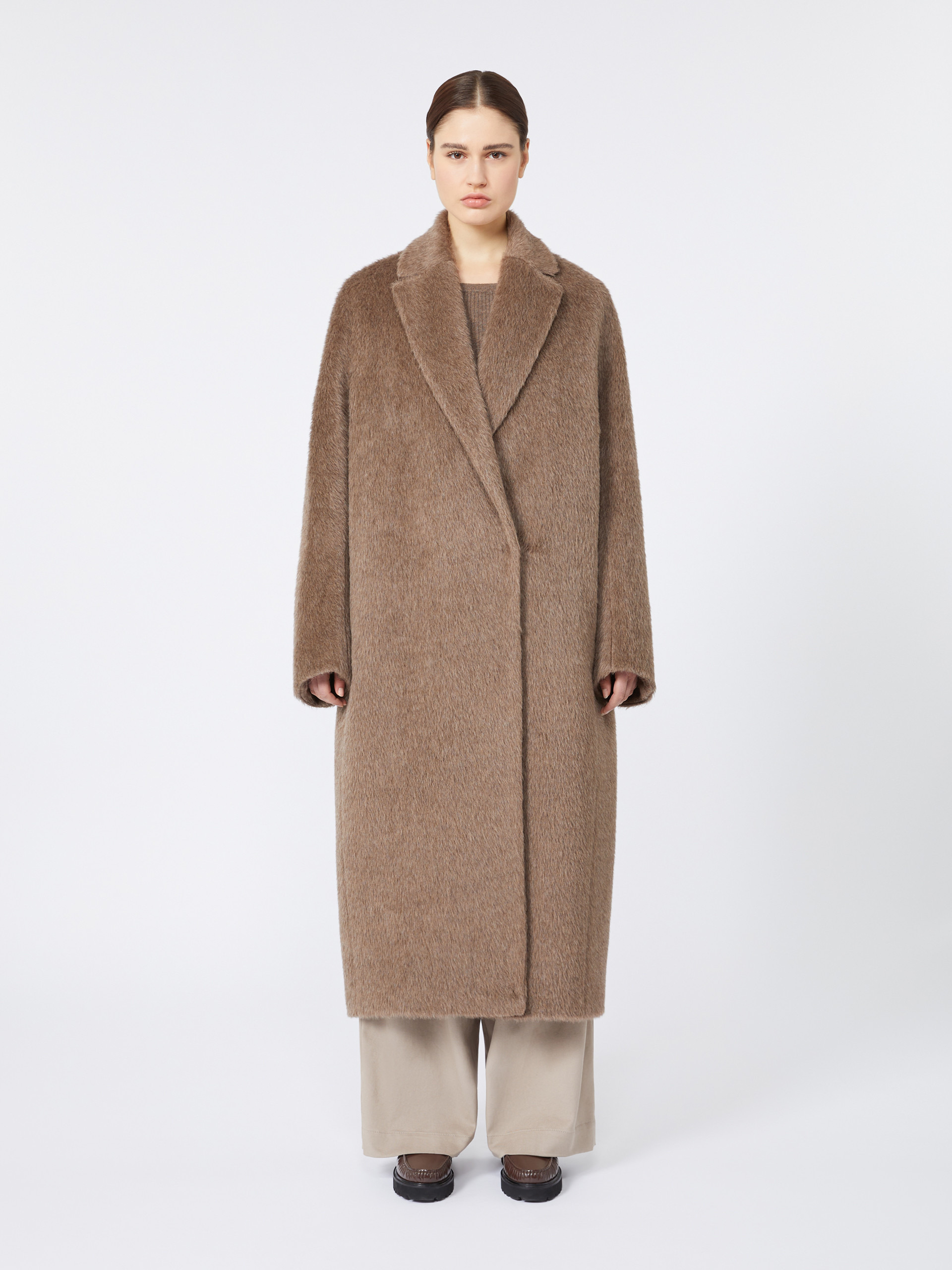 GIORGIA Oversized coat in alpaca, wool and cashmere - 3
