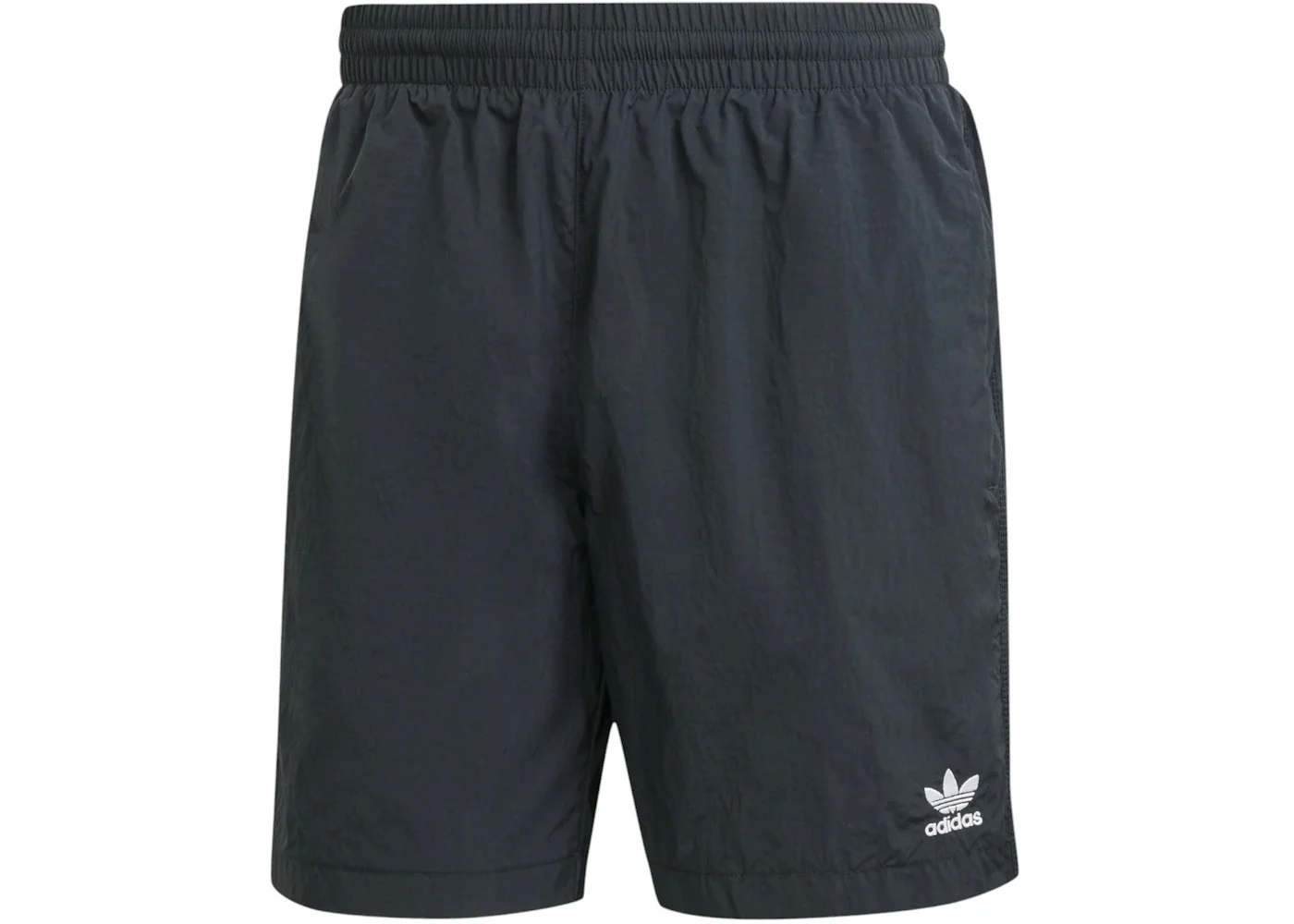 adidas Trefoil Essentials Woven Shorts Black White - 1