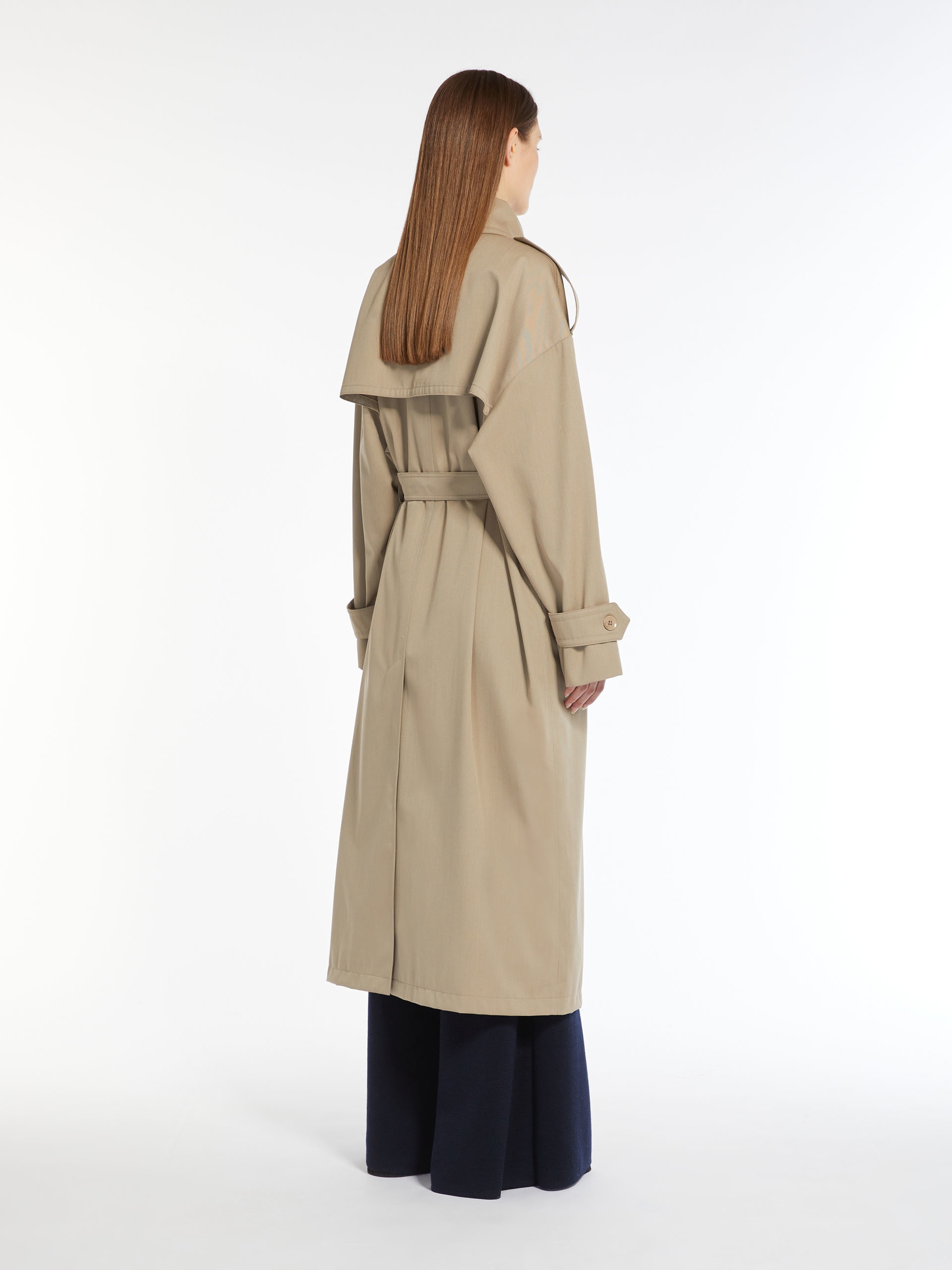 SALPA Oversize trench coat in water-resistant cotton and wool - 4