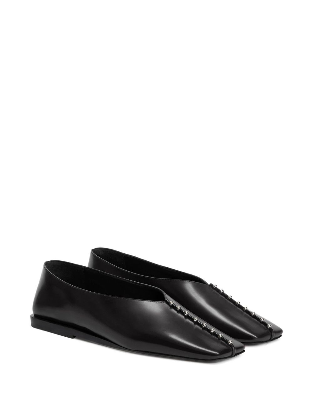 studded pointed-toe flats - 2