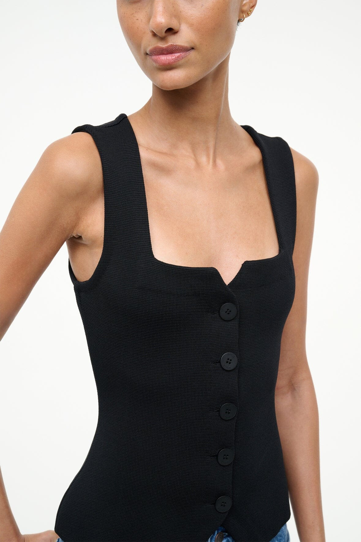 STAUD MARISA TOP BLACK - 3