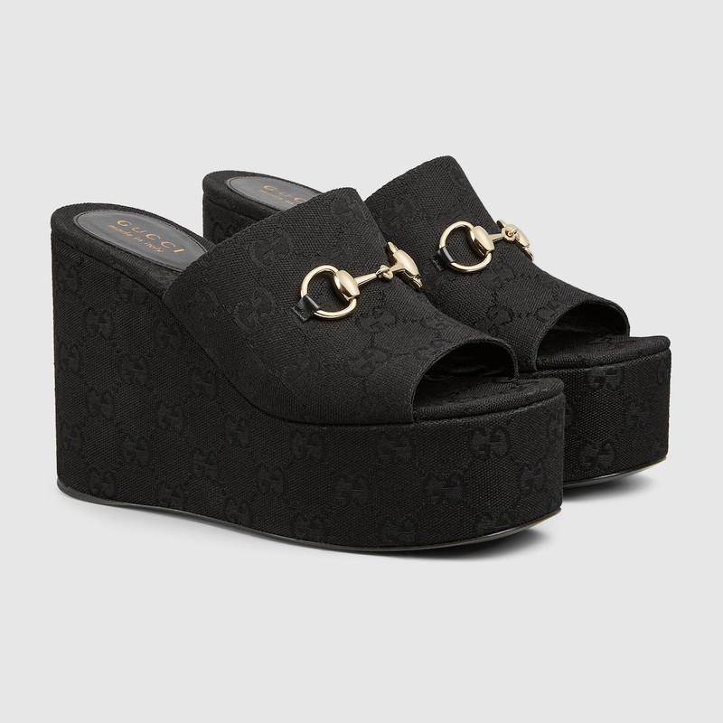 105mm horsebit platform sandals 2